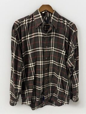 Burberry Classic Black Check Men’s Buttondown Shirt Medium